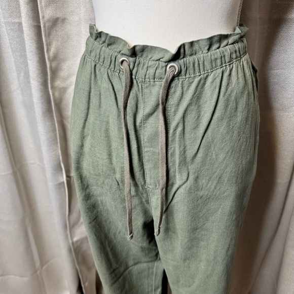 Sage Green Relaxed Fit Trousers with Adjustable Waist Size 2X - Picture 3 of 10